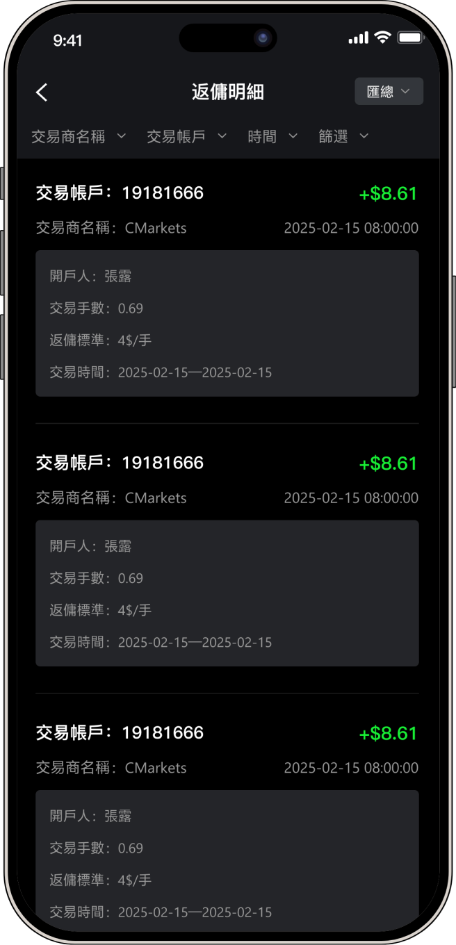 查詢即時返傭